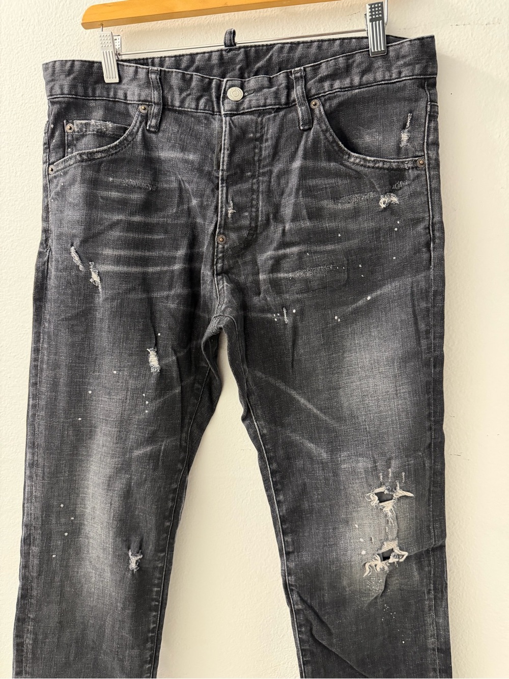 DSQUARED2 Black Distressed Skinny Jeans - Picture 2 of 11
